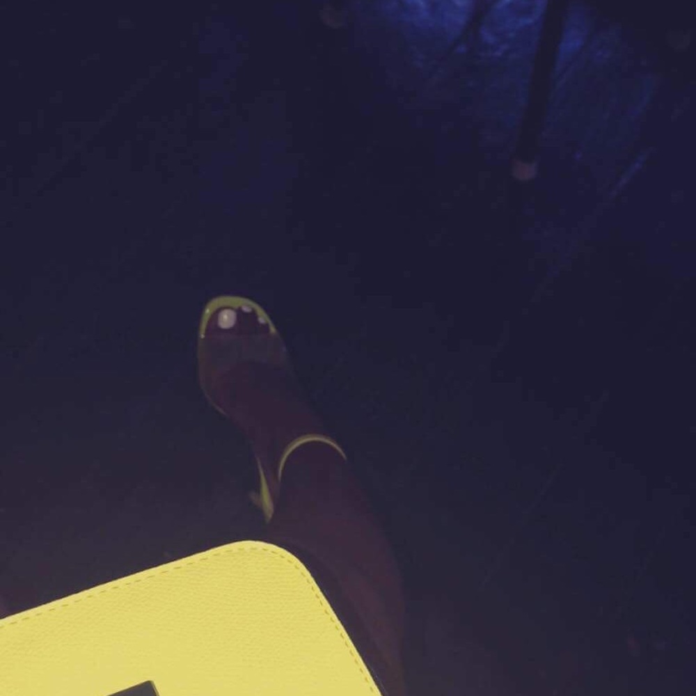 Lime green heels